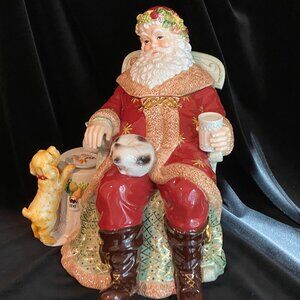 Waterford Heirlooms St Nicholas Cookie Jar with original packaging.
